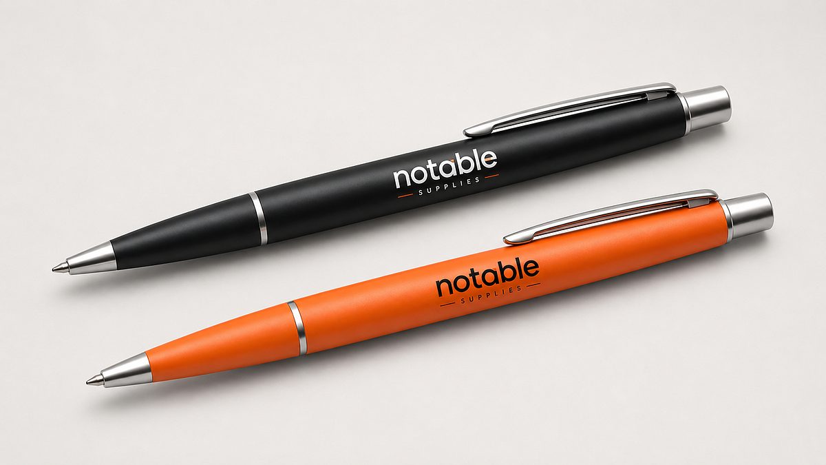 Branded executive pens, branding and merchandise supplied by Notable Supplies in Uganda